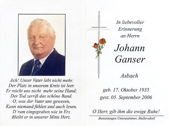 Johann Ganser Asbach